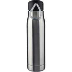Butelka termiczna 500 ml z nadrukiem Twojego logo, materiał: pp, poliester, stal nierdzewna, silikon, stal, kolor: srebrny