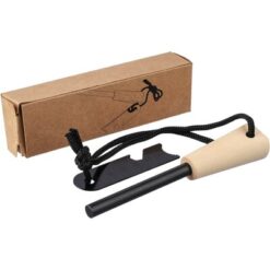 Narzędzie wielofunkcyjne z nadrukiem Twojego logo, materiał: metal, drewno, pp, kolor: brązowy