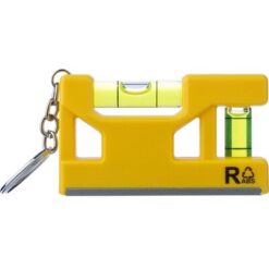 Brelok do kluczy, narzędzie wielofunkcyjne z nadrukiem Twojego logo, materiał: plastik, kolor: żółty