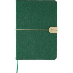 Notatnik ok. A5 z nadrukiem Twojego logo, materiał: pu, papier, rpet, kolor: zielony