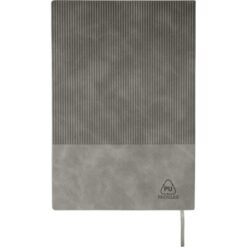 Notatnik ok. A5 z nadrukiem Twojego logo, materiał: pu, papier, kolor: grafitowy