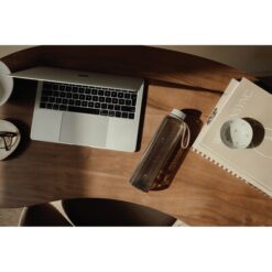 Butelka sportowa 550 ml VINGA Arch z nadrukiem Twojego logo, materiał: silikon, rpet, kolor: transparentny