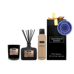 Zestaw prezentowy Home & Body DeLuxe TREATMENTS z nadrukiem Twojego logo, materiał: metal, plastik, karton, kolor: brązowy