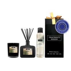 Zestaw prezentowy Home & Body DeLuxe TREATMENTS z nadrukiem Twojego logo, materiał: plastik, aluminium, guma, karton, kolor: wielokolorowy pastelowy