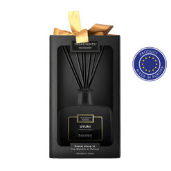 Patyczki zapachowe TREATMENTS z nadrukiem Twojego logo, materiał: aluminium, guma, karton, szkło, kolor: niebieski