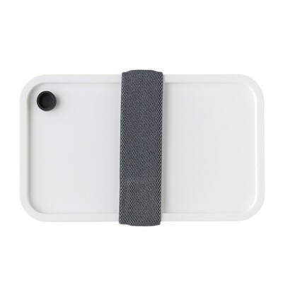 Pudełko śniadaniowe, łyżkowidelec z nadrukiem Twojego logo, materiał: pp, kolor: biały Pudełko śniadaniowe, łyżkowidelec z nadrukiem Twojego logo, materiał: pp, kolor: biały