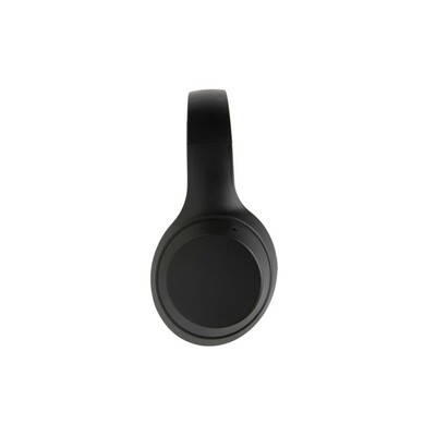 Nauszne słuchawki bezprzewodowe z nadrukiem Twojego logo, materiał: plastik, tpe, kolor: czarny Nauszne słuchawki bezprzewodowe z nadrukiem Twojego logo, materiał: plastik, tpe, kolor: czarny
