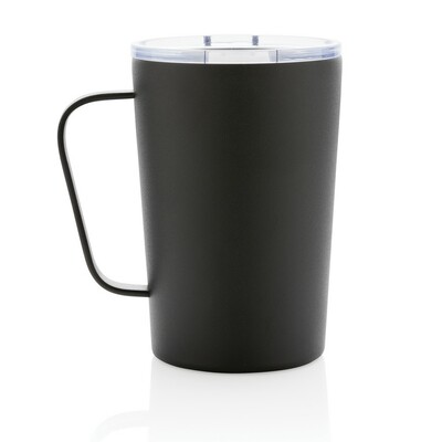 Kubek termiczny 420 ml, stal nierdzewna z recyklingu z nadrukiem Twojego logo, materiał: stal nierdzewna, stal, kolor: czarny Kubek termiczny 420 ml, stal nierdzewna z recyklingu z nadrukiem Twojego logo, materiał: stal nierdzewna, stal, kolor: czarny