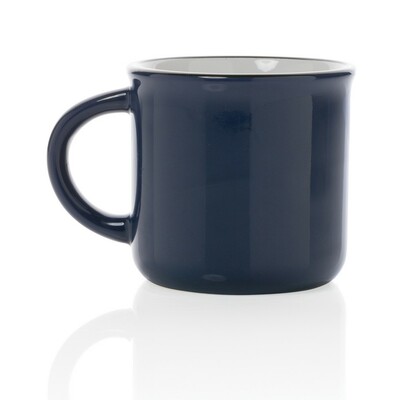 Kubek ceramiczny 280 ml z nadrukiem Twojego logo, materiał: ceramika, kolor: niebieski Kubek ceramiczny 280 ml z nadrukiem Twojego logo, materiał: ceramika, kolor: niebieski