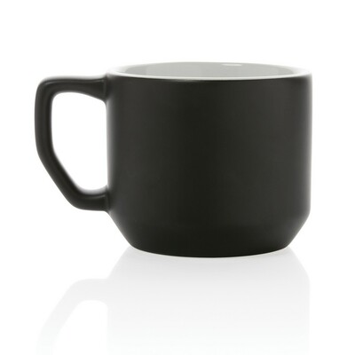 Kubek ceramiczny 350 ml z nadrukiem Twojego logo, materiał: ceramika, kolor: czarny Kubek ceramiczny 350 ml z nadrukiem Twojego logo, materiał: ceramika, kolor: czarny