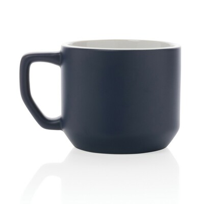 Kubek ceramiczny 350 ml z nadrukiem Twojego logo, materiał: ceramika, kolor: niebieski Kubek ceramiczny 350 ml z nadrukiem Twojego logo, materiał: ceramika, kolor: niebieski