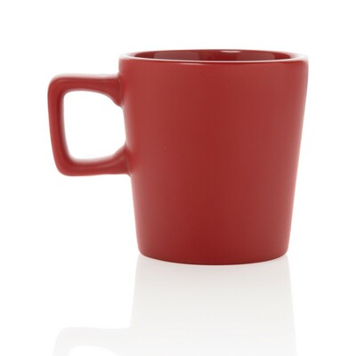 Kubek ceramiczny 300 ml z nadrukiem Twojego logo, materiał: ceramika, kolor: czerwony Kubek ceramiczny 300 ml z nadrukiem Twojego logo, materiał: ceramika, kolor: czerwony