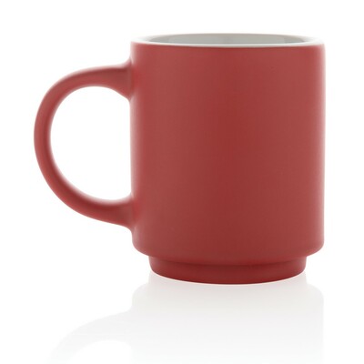 Kubek ceramiczny 180 ml z nadrukiem Twojego logo, materiał: ceramika, kolor: czerwony Kubek ceramiczny 180 ml z nadrukiem Twojego logo, materiał: ceramika, kolor: czerwony