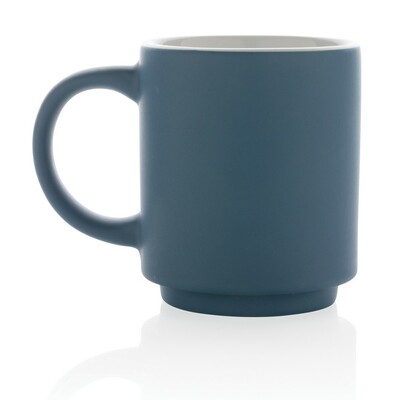 Kubek ceramiczny 180 ml z nadrukiem Twojego logo, materiał: ceramika, kolor: niebieski Kubek ceramiczny 180 ml z nadrukiem Twojego logo, materiał: ceramika, kolor: niebieski