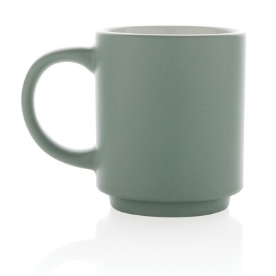 Kubek ceramiczny 180 ml z nadrukiem Twojego logo, materiał: ceramika, kolor: zielony Kubek ceramiczny 180 ml z nadrukiem Twojego logo, materiał: ceramika, kolor: zielony