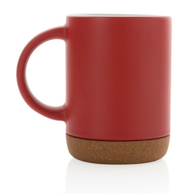 Kubek ceramiczny 280 ml z nadrukiem Twojego logo, materiał: ceramika, kolor: czerwony Kubek ceramiczny 280 ml z nadrukiem Twojego logo, materiał: ceramika, kolor: czerwony