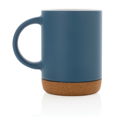 Kubek ceramiczny 280 ml z nadrukiem Twojego logo, materiał: ceramika, kolor: niebieski Kubek ceramiczny 280 ml z nadrukiem Twojego logo, materiał: ceramika, kolor: niebieski