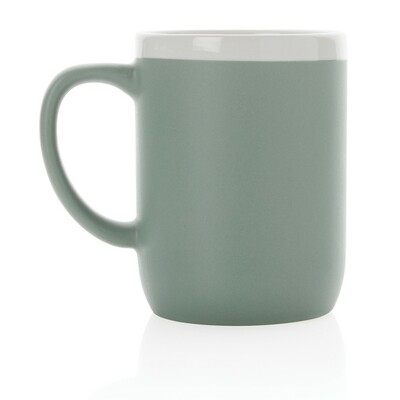 Kubek ceramiczny 300 ml z nadrukiem Twojego logo, materiał: ceramika, kolor: zielony Kubek ceramiczny 300 ml z nadrukiem Twojego logo, materiał: ceramika, kolor: zielony