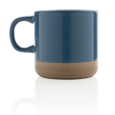 Kubek ceramiczny 360 ml z nadrukiem Twojego logo, materiał: ceramika, kolor: niebieski Kubek ceramiczny 360 ml z nadrukiem Twojego logo, materiał: ceramika, kolor: niebieski