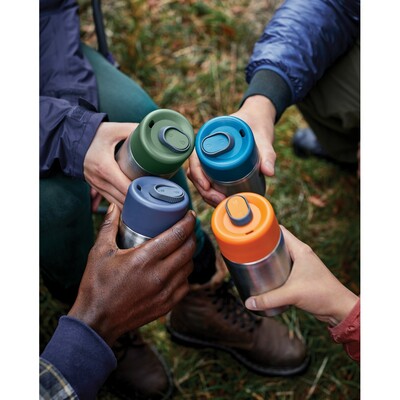 Kubek termiczny 340 ml Black+Blum z nadrukiem Twojego logo, materiał: pp, stal nierdzewna, stal, kolor: zielony Kubek termiczny 340 ml Black+Blum z nadrukiem Twojego logo, materiał: pp, stal nierdzewna, stal, kolor: zielony