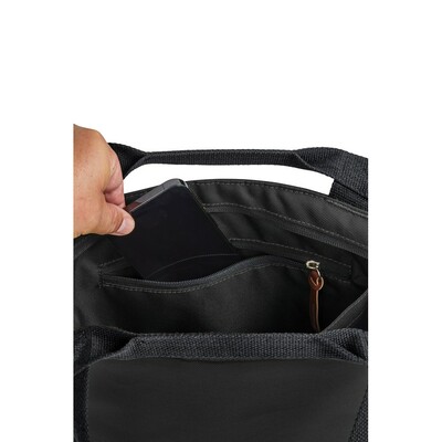 Torba termoizolacyjna Black+Blum z nadrukiem Twojego logo, materiał: rpet, kolor: czarny Torba termoizolacyjna Black+Blum z nadrukiem Twojego logo, materiał: rpet, kolor: czarny