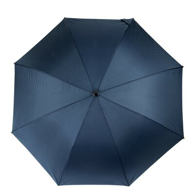 Bambusowy parasol automatyczny 23" AWARE™ RPET z nadrukiem Twojego logo, materiał: metal, rpet, kolor: niebieski Bambusowy parasol automatyczny 23" AWARE™ RPET z nadrukiem Twojego logo, materiał: metal, rpet, kolor: niebieski