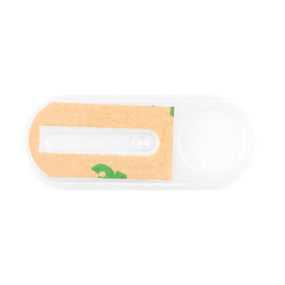 Zasłona na kamerę internetową | Marick z nadrukiem Twojego logo, materiał: plastik, kolor: biały Zasłona na kamerę internetową | Marick z nadrukiem Twojego logo, materiał: plastik, kolor: biały