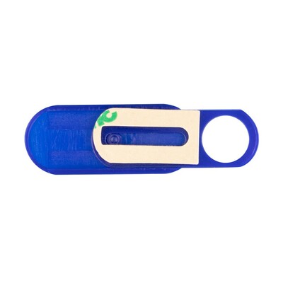 Zasłona na kamerę internetową | Marick z nadrukiem Twojego logo, materiał: plastik, kolor: niebieski Zasłona na kamerę internetową | Marick z nadrukiem Twojego logo, materiał: plastik, kolor: niebieski