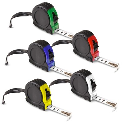 Miara 3m | Osahar z nadrukiem Twojego logo, materiał: pp, kolor: biały Miara 3m | Osahar z nadrukiem Twojego logo, materiał: pp, kolor: biały