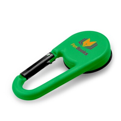 Kompas z karabińczykiem | Madu z nadrukiem Twojego logo, materiał: plastik, kolor: zielony Kompas z karabińczykiem | Madu z nadrukiem Twojego logo, materiał: plastik, kolor: zielony