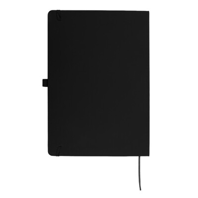 Notatnik ok. A4 | Velsa z nadrukiem Twojego logo, materiał: karton, pu, papier, kolor: czarny Notatnik ok. A4 | Velsa z nadrukiem Twojego logo, materiał: karton, pu, papier, kolor: czarny