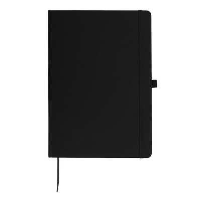 Notatnik ok. A4 | Velsa z nadrukiem Twojego logo, materiał: karton, pu, papier, kolor: czarny Notatnik ok. A4 | Velsa z nadrukiem Twojego logo, materiał: karton, pu, papier, kolor: czarny