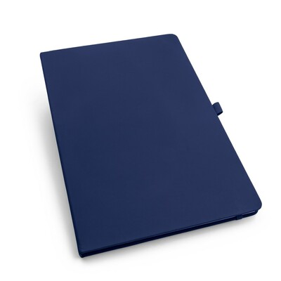 Notatnik ok. A4 | Velsa z nadrukiem Twojego logo, materiał: karton, pu, papier, kolor: granatowy Notatnik ok. A4 | Velsa z nadrukiem Twojego logo, materiał: karton, pu, papier, kolor: granatowy