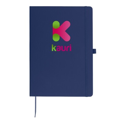 Notatnik ok. A4 | Velsa z nadrukiem Twojego logo, materiał: karton, pu, papier, kolor: granatowy Notatnik ok. A4 | Velsa z nadrukiem Twojego logo, materiał: karton, pu, papier, kolor: granatowy