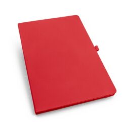 Notatnik ok. A4 | Velsa z nadrukiem Twojego logo, materiał: karton, pu, papier, kolor: czerwony