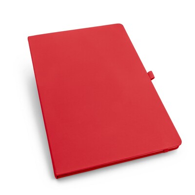 Notatnik ok. A4 | Velsa z nadrukiem Twojego logo, materiał: karton, pu, papier, kolor: czerwony Notatnik ok. A4 | Velsa z nadrukiem Twojego logo, materiał: karton, pu, papier, kolor: czerwony