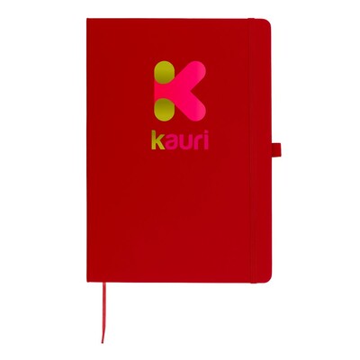 Notatnik ok. A4 | Velsa z nadrukiem Twojego logo, materiał: karton, pu, papier, kolor: czerwony Notatnik ok. A4 | Velsa z nadrukiem Twojego logo, materiał: karton, pu, papier, kolor: czerwony