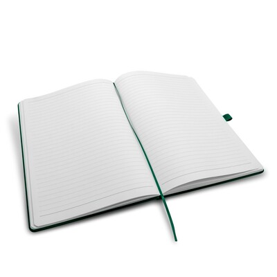 Notatnik ok. A4 | Velsa z nadrukiem Twojego logo, materiał: karton, pu, papier, kolor: zielony Notatnik ok. A4 | Velsa z nadrukiem Twojego logo, materiał: karton, pu, papier, kolor: zielony