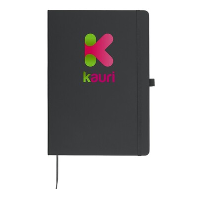 Notatnik ok. A4 | Velsa z nadrukiem Twojego logo, materiał: karton, pu, papier, kolor: szary Notatnik ok. A4 | Velsa z nadrukiem Twojego logo, materiał: karton, pu, papier, kolor: szary