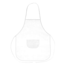 Zestaw małego kucharza, fartuch kuchenny i czapka kucharska, rozmiar dziecięcy | Nedina z nadrukiem Twojego logo, materiał: non-woven, kolor: biały