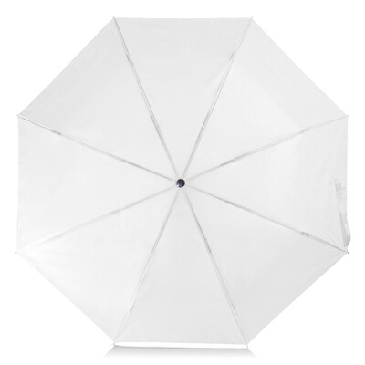 Parasol manualny, składany | Bores z nadrukiem Twojego logo, materiał: metal, poliester, kolor: biały Parasol manualny, składany | Bores z nadrukiem Twojego logo, materiał: metal, poliester, kolor: biały