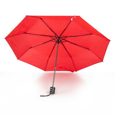 Parasol manualny, składany | Bores z nadrukiem Twojego logo, materiał: metal, poliester, kolor: czerwony Parasol manualny, składany | Bores z nadrukiem Twojego logo, materiał: metal, poliester, kolor: czerwony