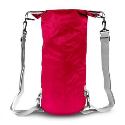 Wodoodporna torba, worek 20 L | Buklor z nadrukiem Twojego logo, materiał: pp, pvc, poliester, ripstop, kolor: czerwony Wodoodporna torba, worek 20 L | Buklor z nadrukiem Twojego logo, materiał: pp, pvc, poliester, ripstop, kolor: czerwony