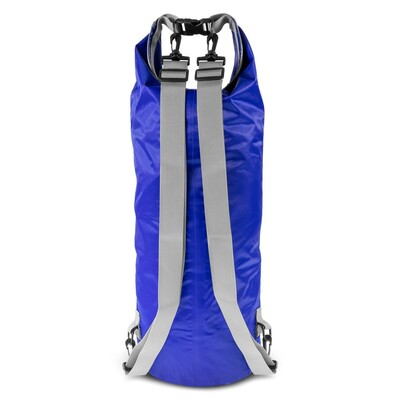 Wodoodporna torba, worek 20 L | Buklor z nadrukiem Twojego logo, materiał: pp, pvc, poliester, ripstop, kolor: niebieski Wodoodporna torba, worek 20 L | Buklor z nadrukiem Twojego logo, materiał: pp, pvc, poliester, ripstop, kolor: niebieski