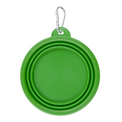 Składana miska dla psa | Platora z nadrukiem Twojego logo, materiał: tpr, kolor: jasnozielony Składana miska dla psa | Platora z nadrukiem Twojego logo, materiał: tpr, kolor: jasnozielony