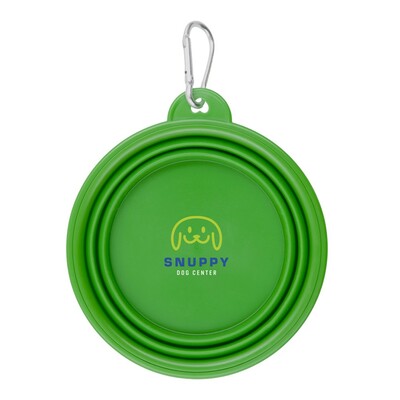 Składana miska dla psa | Platora z nadrukiem Twojego logo, materiał: tpr, kolor: jasnozielony Składana miska dla psa | Platora z nadrukiem Twojego logo, materiał: tpr, kolor: jasnozielony