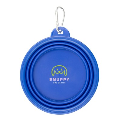 Składana miska dla psa | Platora z nadrukiem Twojego logo, materiał: tpr, kolor: niebieski Składana miska dla psa | Platora z nadrukiem Twojego logo, materiał: tpr, kolor: niebieski