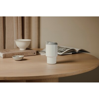 Kubek termiczny 350 ml VINGA Nagano z nadrukiem Twojego logo, materiał: pp, stal nierdzewna, stal, kolor: biały Kubek termiczny 350 ml VINGA Nagano z nadrukiem Twojego logo, materiał: pp, stal nierdzewna, stal, kolor: biały