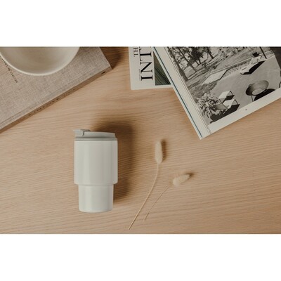 Kubek termiczny 350 ml VINGA Nagano z nadrukiem Twojego logo, materiał: pp, stal nierdzewna, stal, kolor: biały Kubek termiczny 350 ml VINGA Nagano z nadrukiem Twojego logo, materiał: pp, stal nierdzewna, stal, kolor: biały