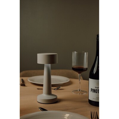 Lampka na biurko VINGA Maris z nadrukiem Twojego logo, materiał: plastik, żelazo, kolor: szary Lampka na biurko VINGA Maris z nadrukiem Twojego logo, materiał: plastik, żelazo, kolor: szary